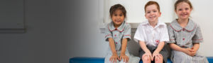 Holy Spirit North Ryde - students sitting on school bench